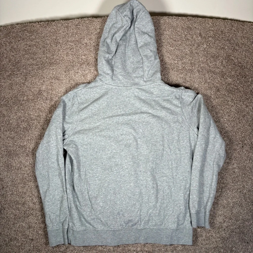 Nike Sportswear Club Fleece Hoodie Grey‎ White Logo DQ5775-063 Womens Large